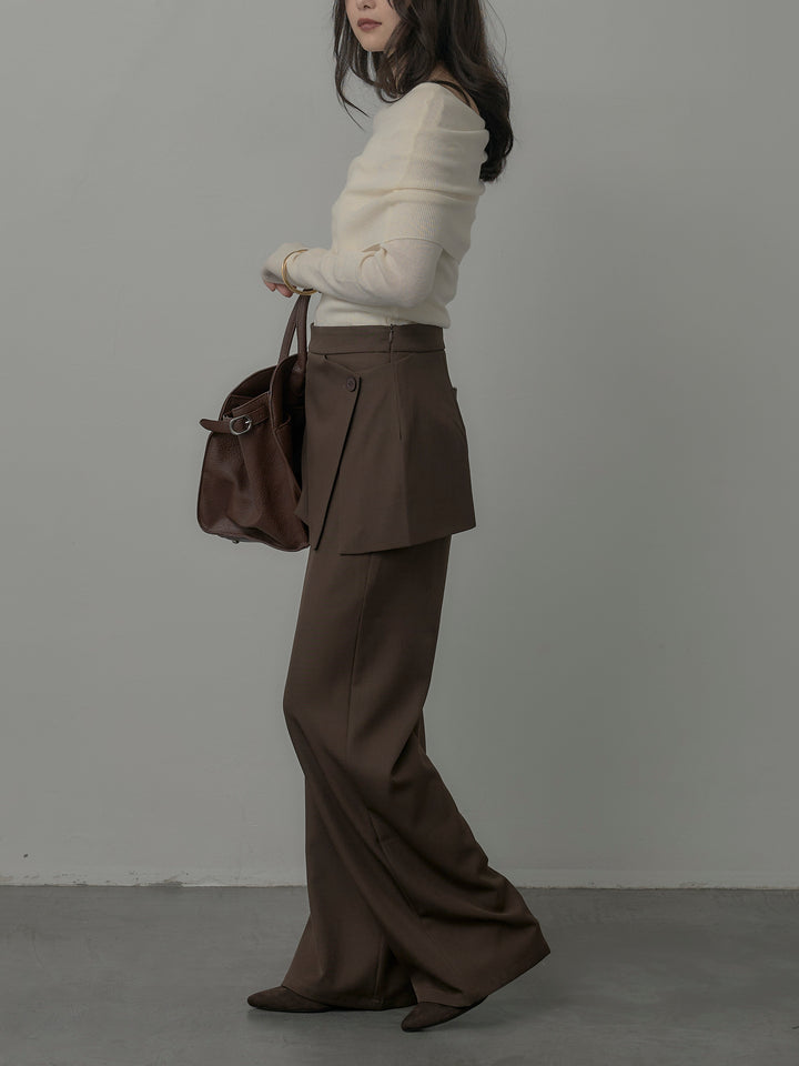 [予約]ラップワイドパンツ