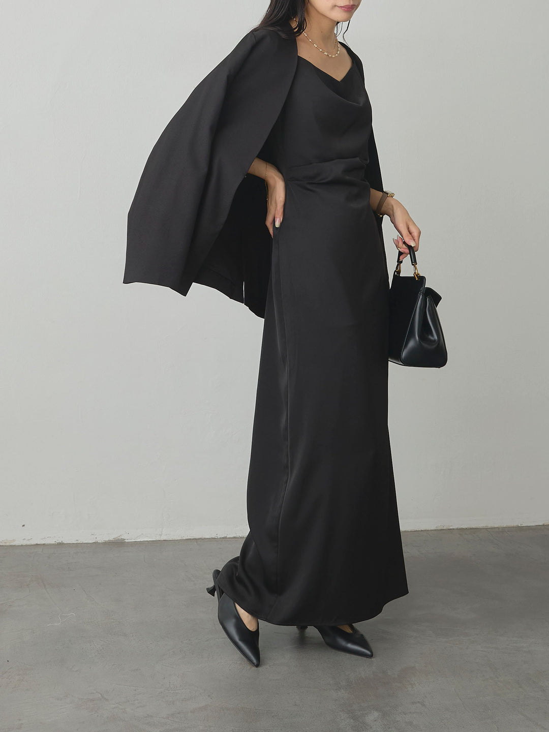 【Essential】フロントホックノーカラージャケット