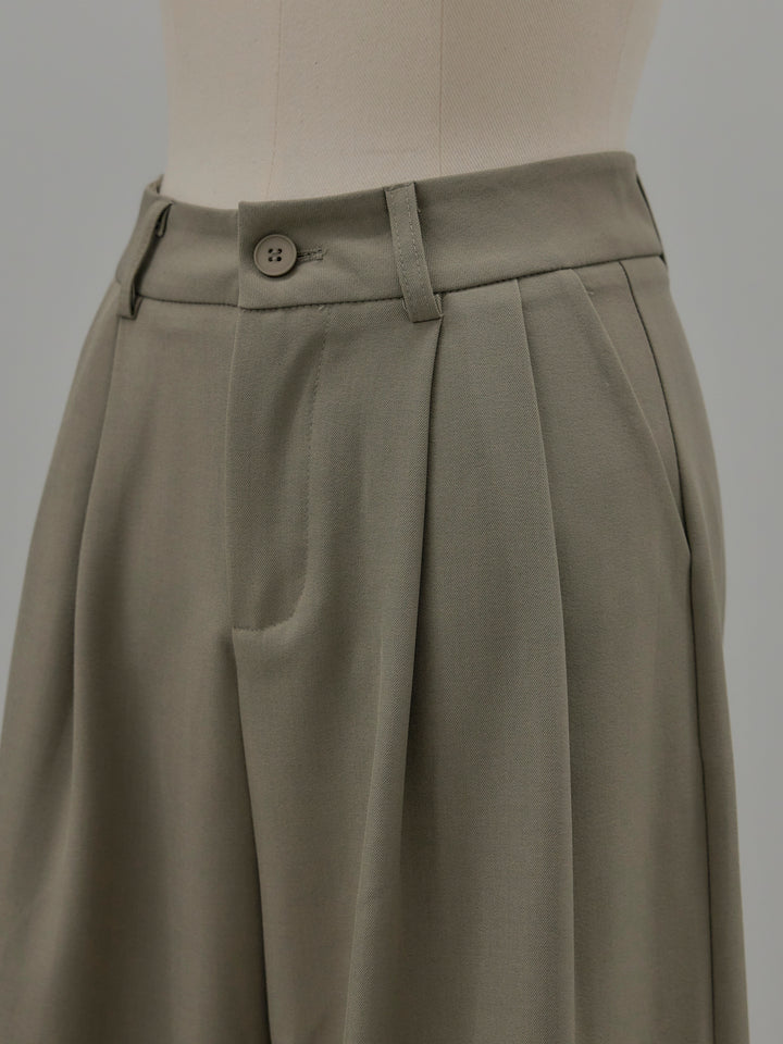 デザインタックワイドパンツ