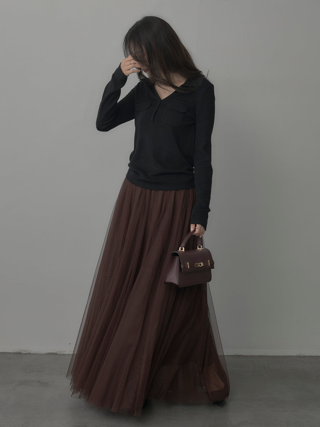 [予約]ボリュームチュールスカート【M】