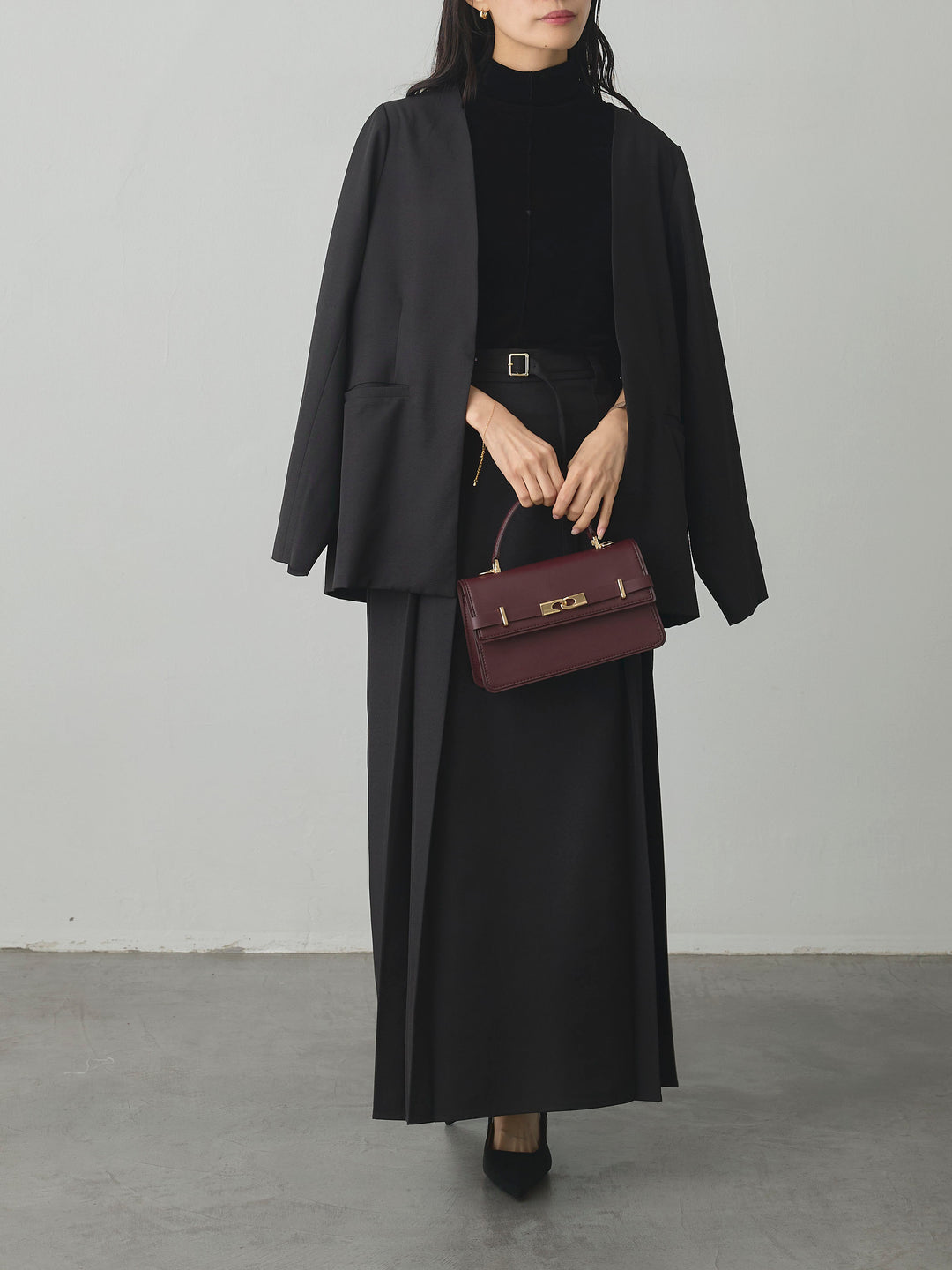 [予約]メッシュベロアノースリーブトップス