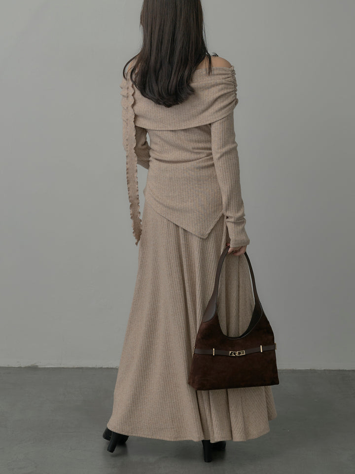 リブニットオフショルSETUP