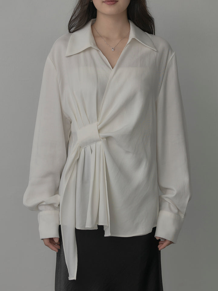 [予約]フロントラップデザインシャツ