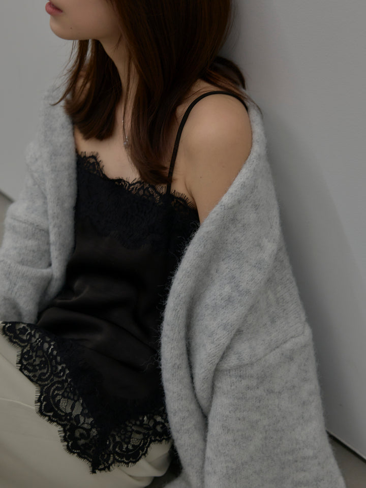 レースサテンキャミソール