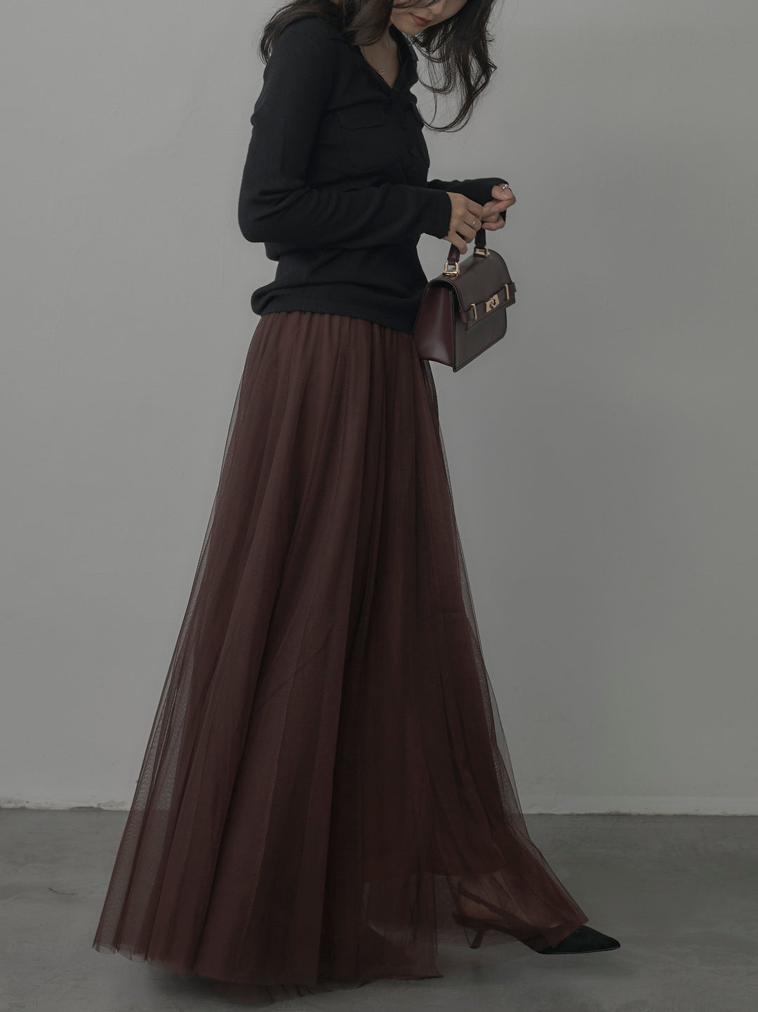 [予約]ボリュームチュールスカート【S】