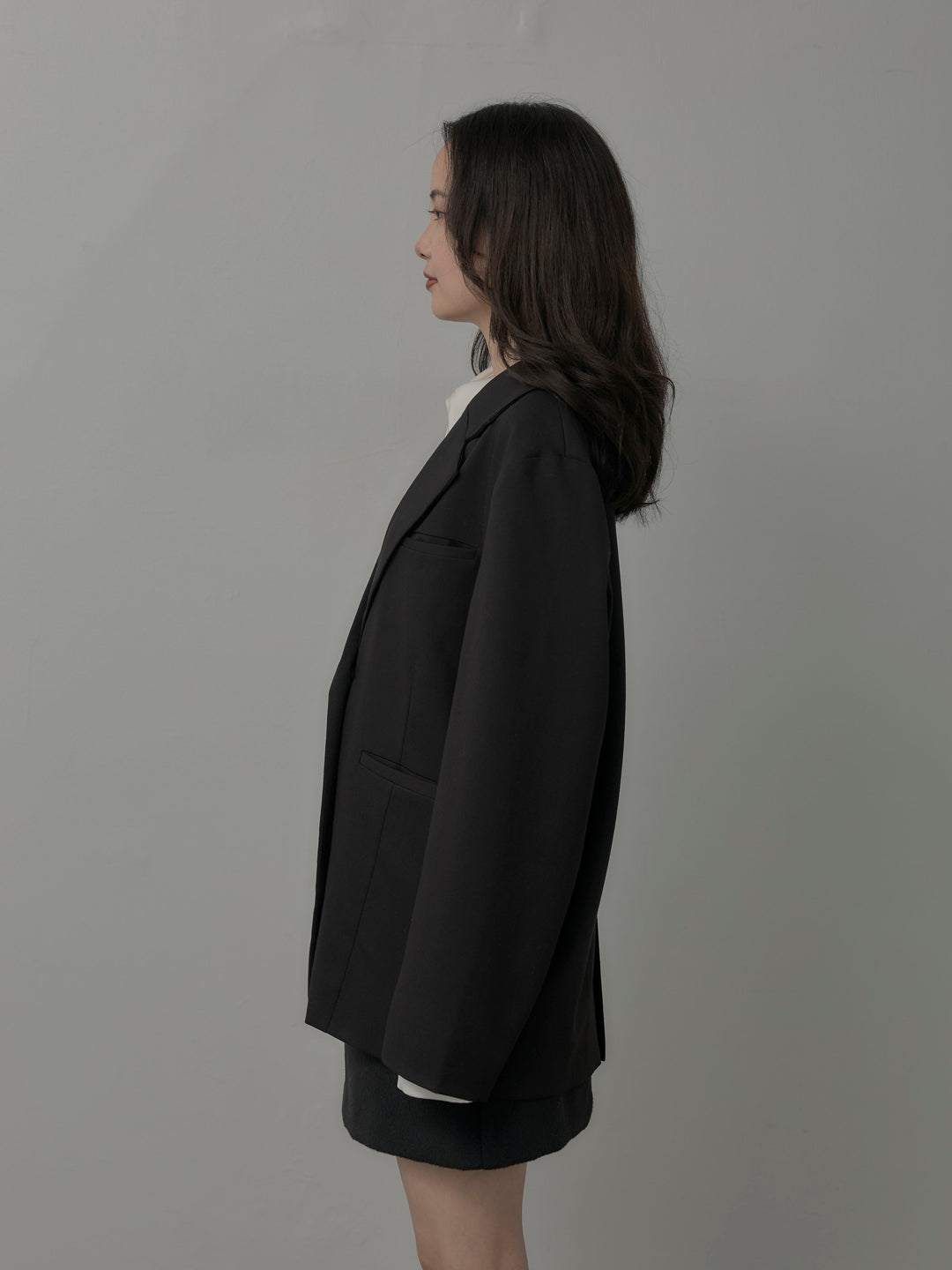 【Essential】ボックスシルエットテーラードジャケット