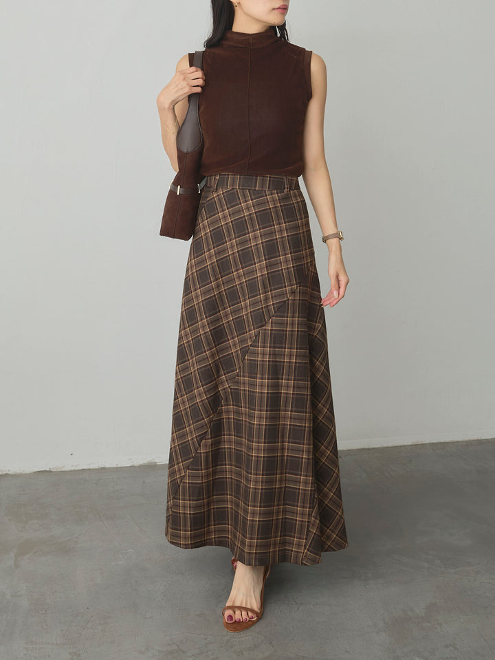 [予約]クラシカルチェックパネルスカート