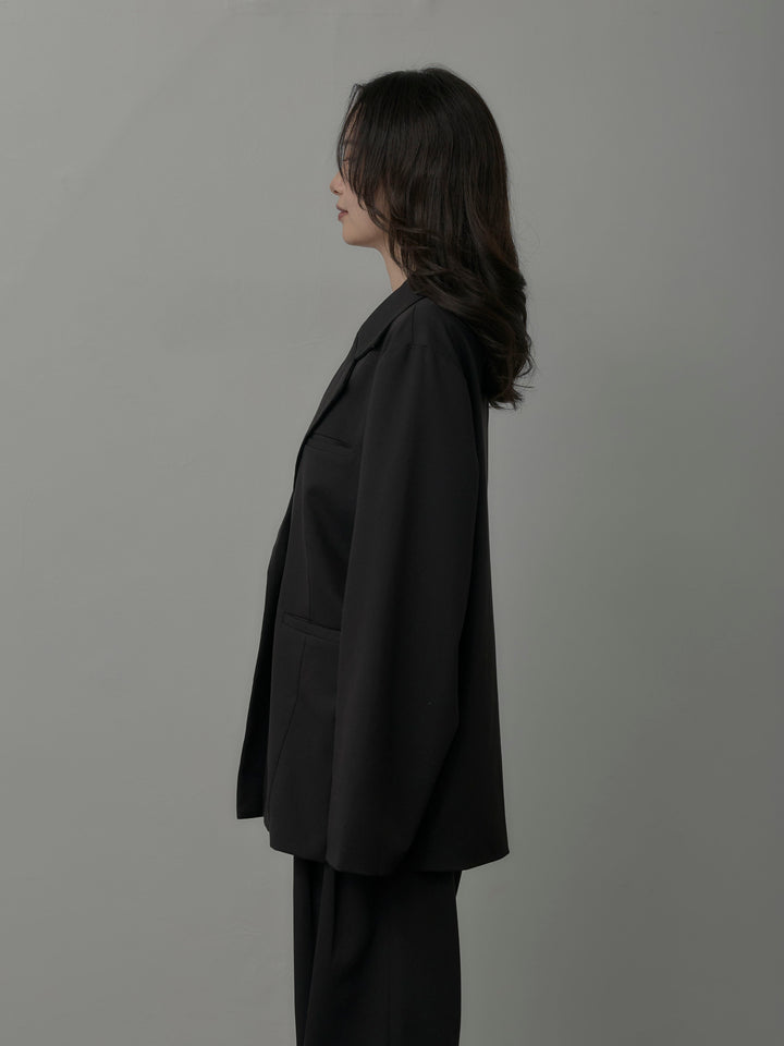 【Essential】ボックスシルエットテーラードジャケット