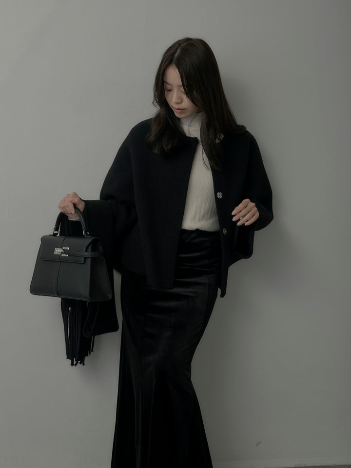 マフラー付き2WAYケープコート