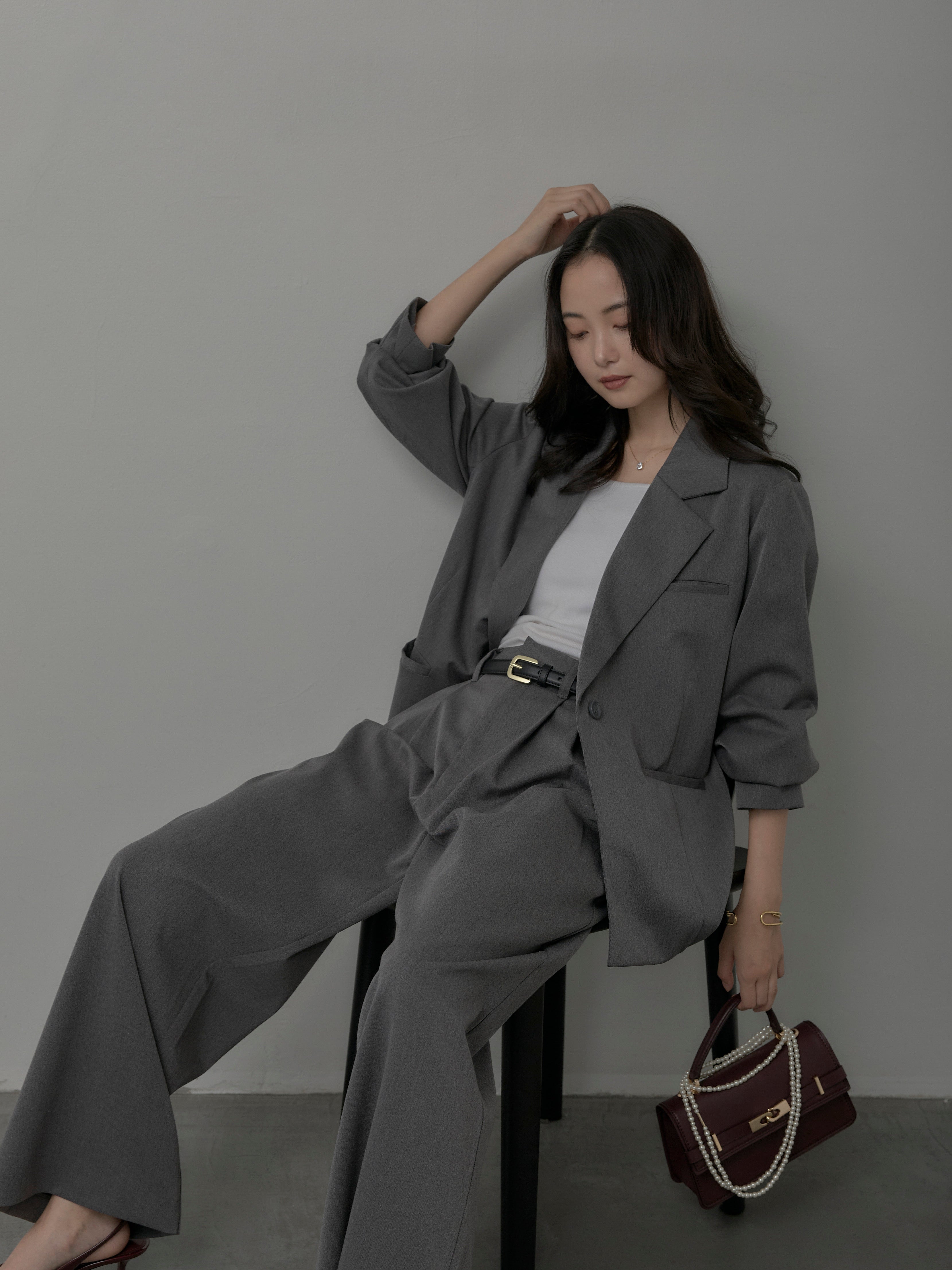 Essential】ボックスシルエットテーラードジャケット – nairo