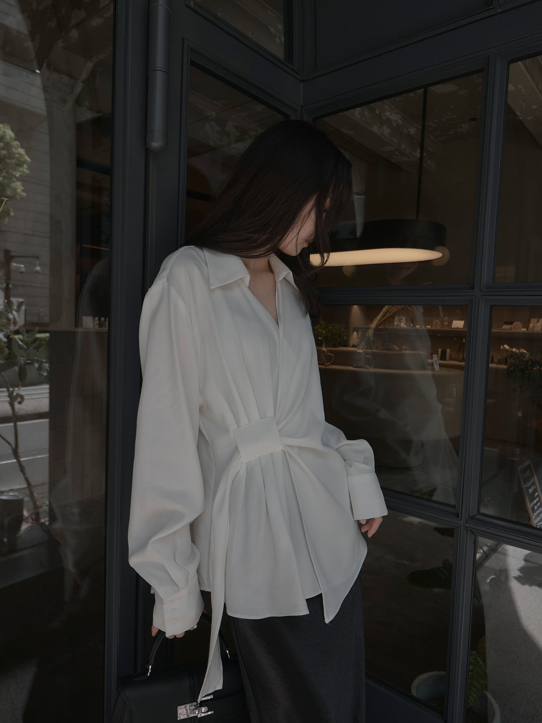 [予約]フロントラップデザインシャツ