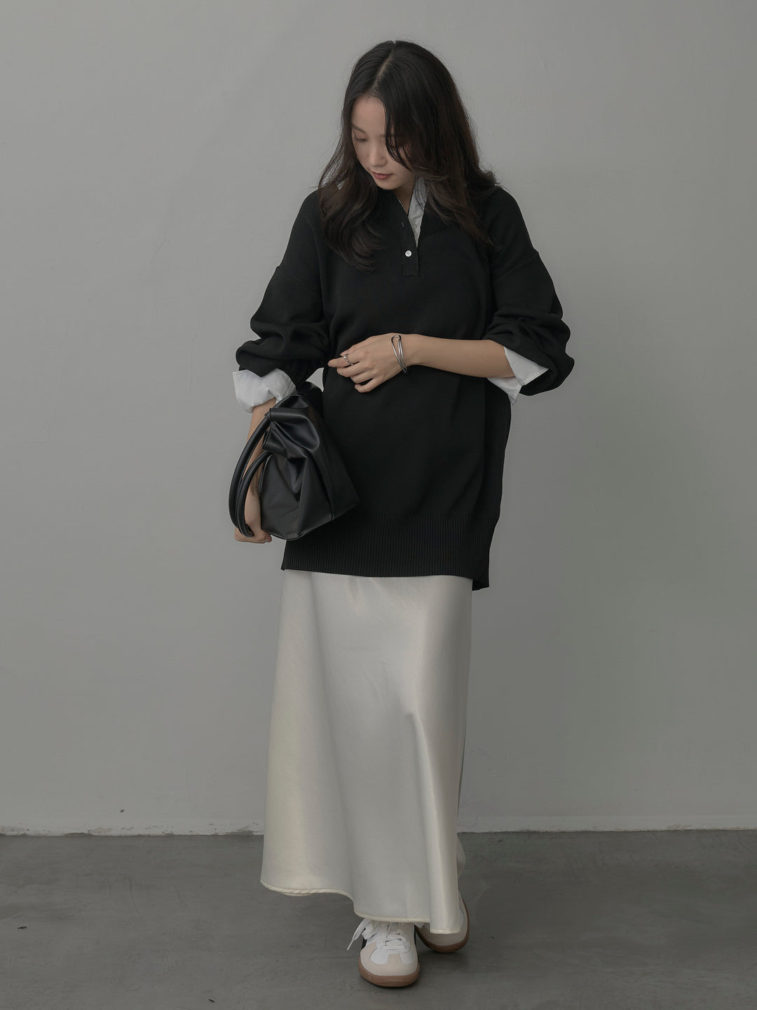 [予約]襟付きポロトップス