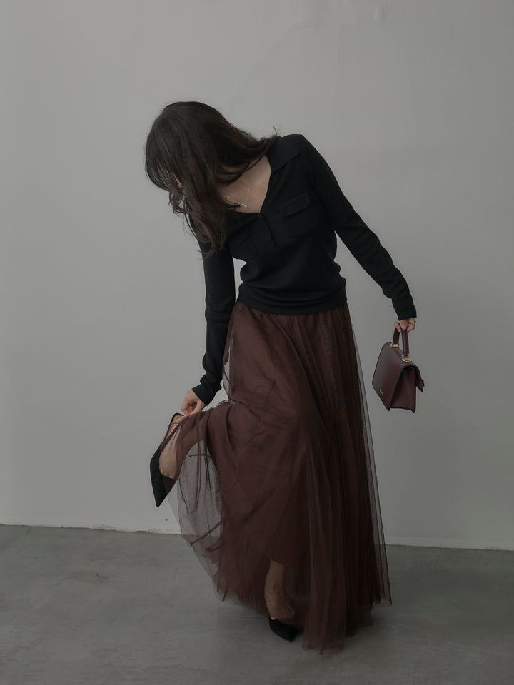 [予約]ボリュームチュールスカート【S】