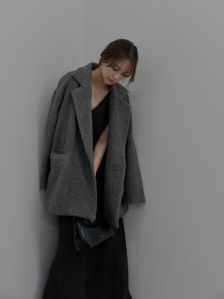 リュクスリブニットロングドレス