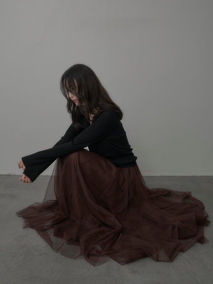 [予約]ボリュームチュールスカート【M】