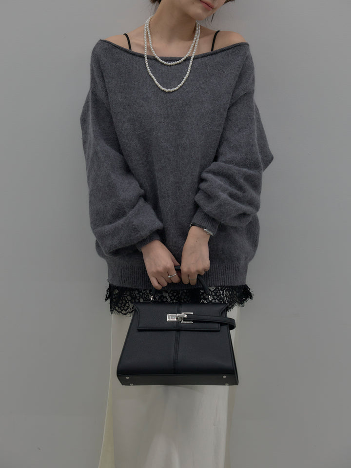 【SET】レースサテンキャミソール+ナローAラインサテンスカート(2set)