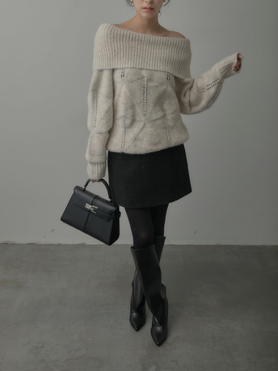 ブークレ台形ミニスカート