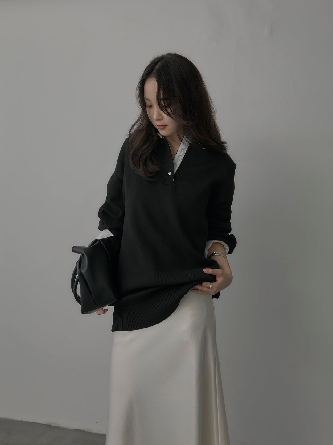 [予約]襟付きポロトップス