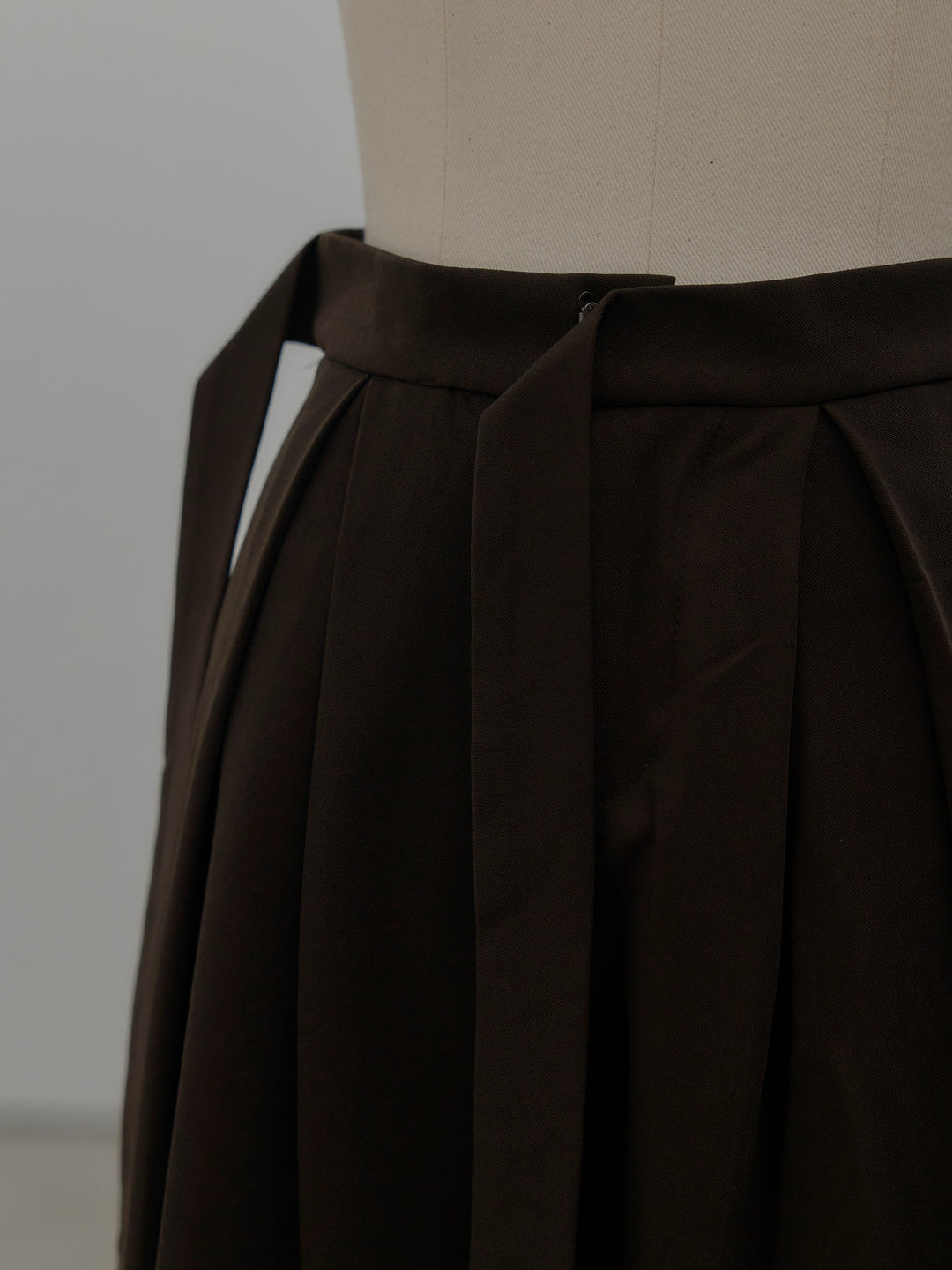 ウエストリボンワイドパンツ