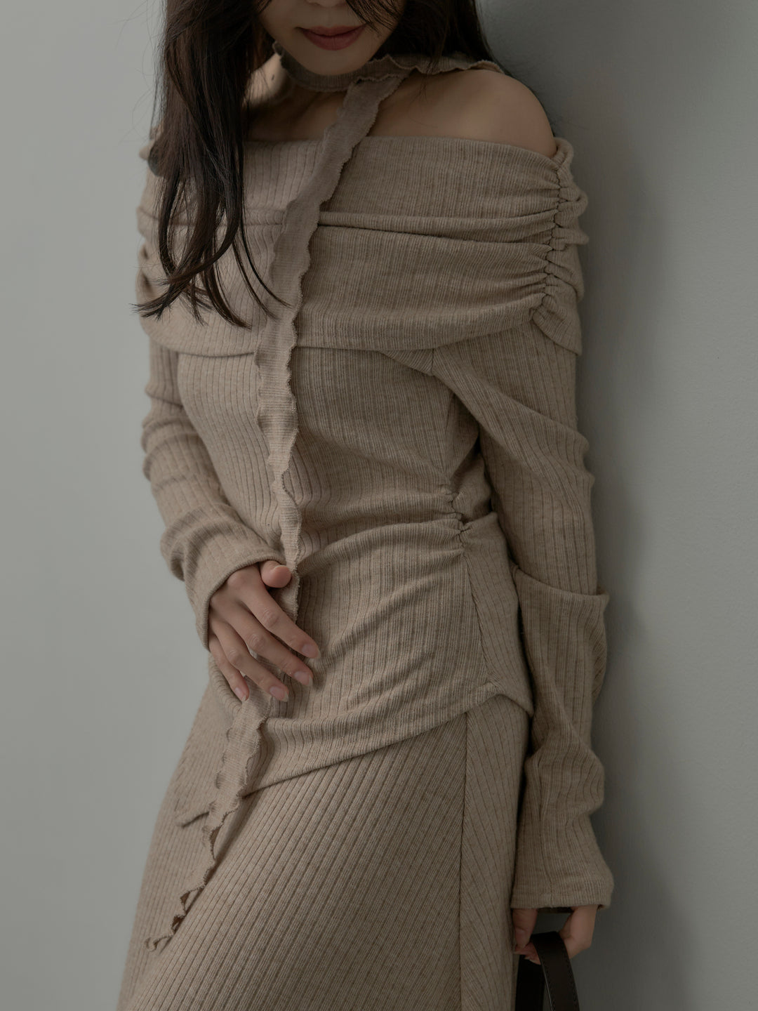 リブニットオフショルSETUP