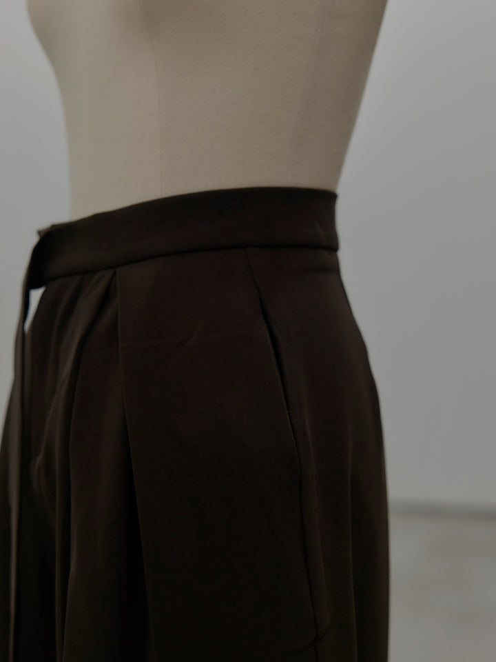 ウエストリボンワイドパンツ