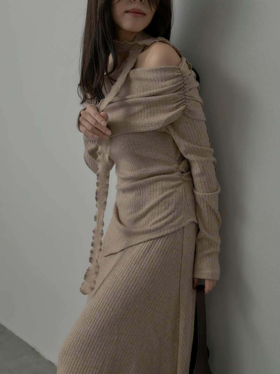 リブニットオフショルSETUP