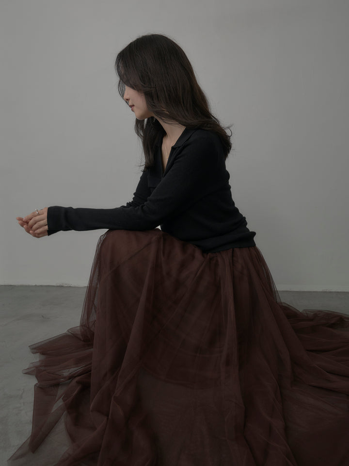 [予約]ボリュームチュールスカート【M】