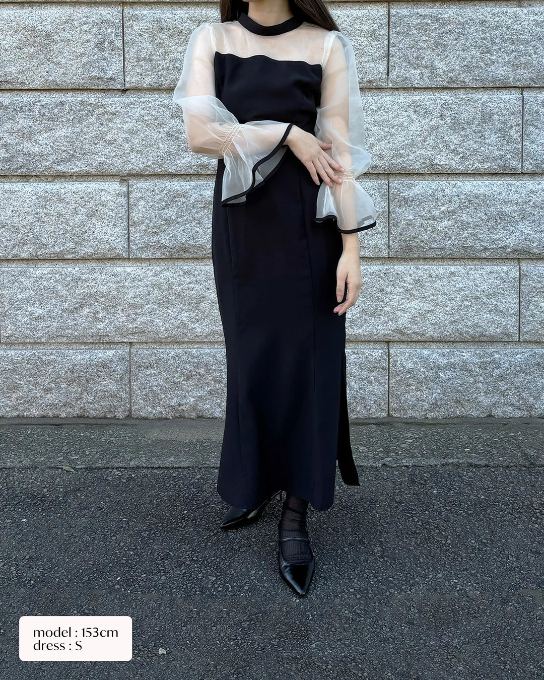 【タグ付き、試着なし】nairo スタンドカラーマーメイドドレス M スタンドカラーマーメイドドレス – nairo