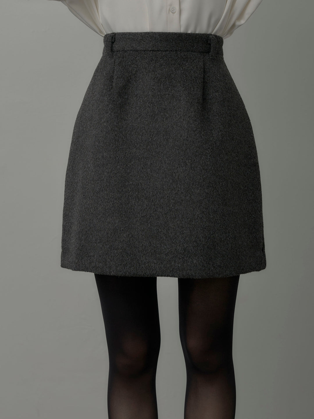 【Essential】ウールタッチミニスカート