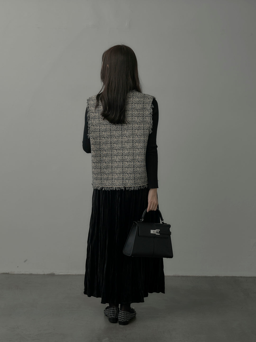 ベロアワッシャープリーツスカート