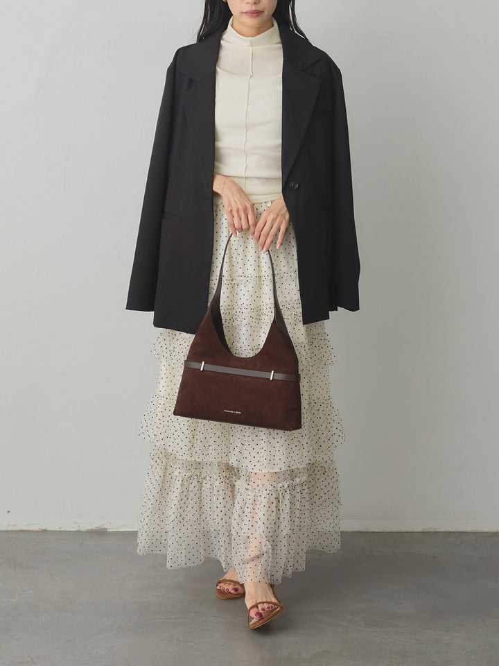 [予約]ドットチュールティアードスカート
