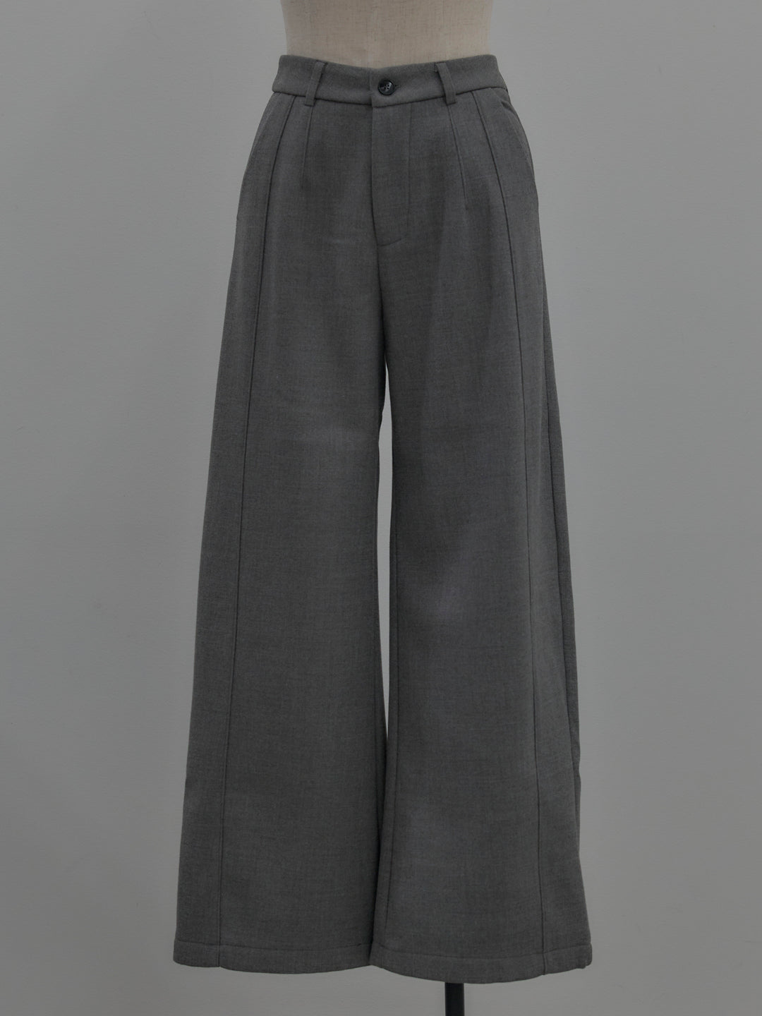 裏起毛デザインワイドパンツ