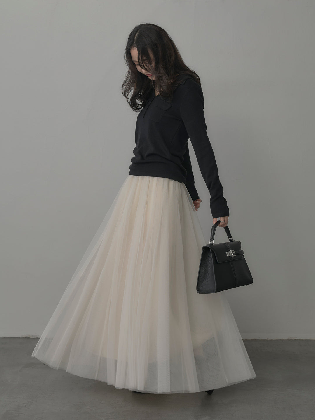 [予約]ボリュームチュールスカート【S】