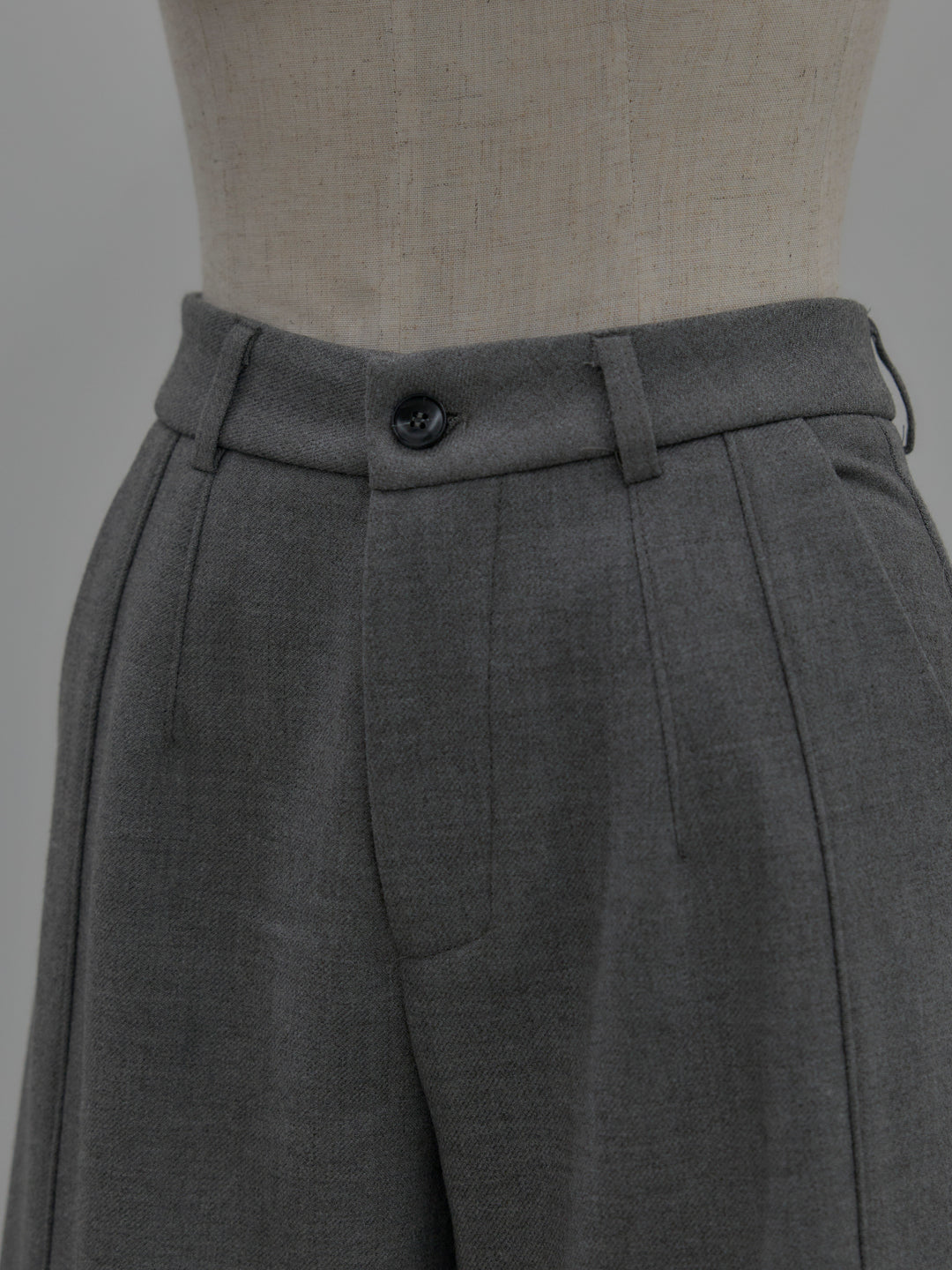 裏起毛デザインワイドパンツ