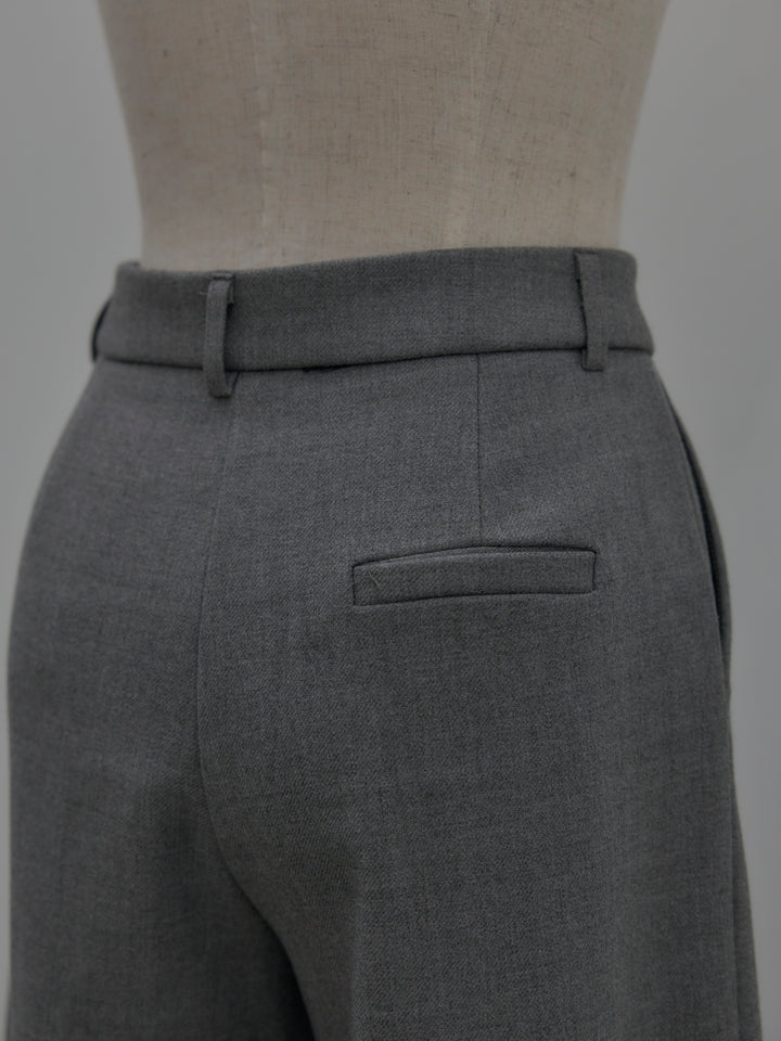 裏起毛デザインワイドパンツ