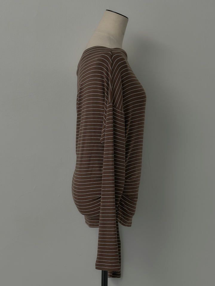 2wayショルダーボーダートップス