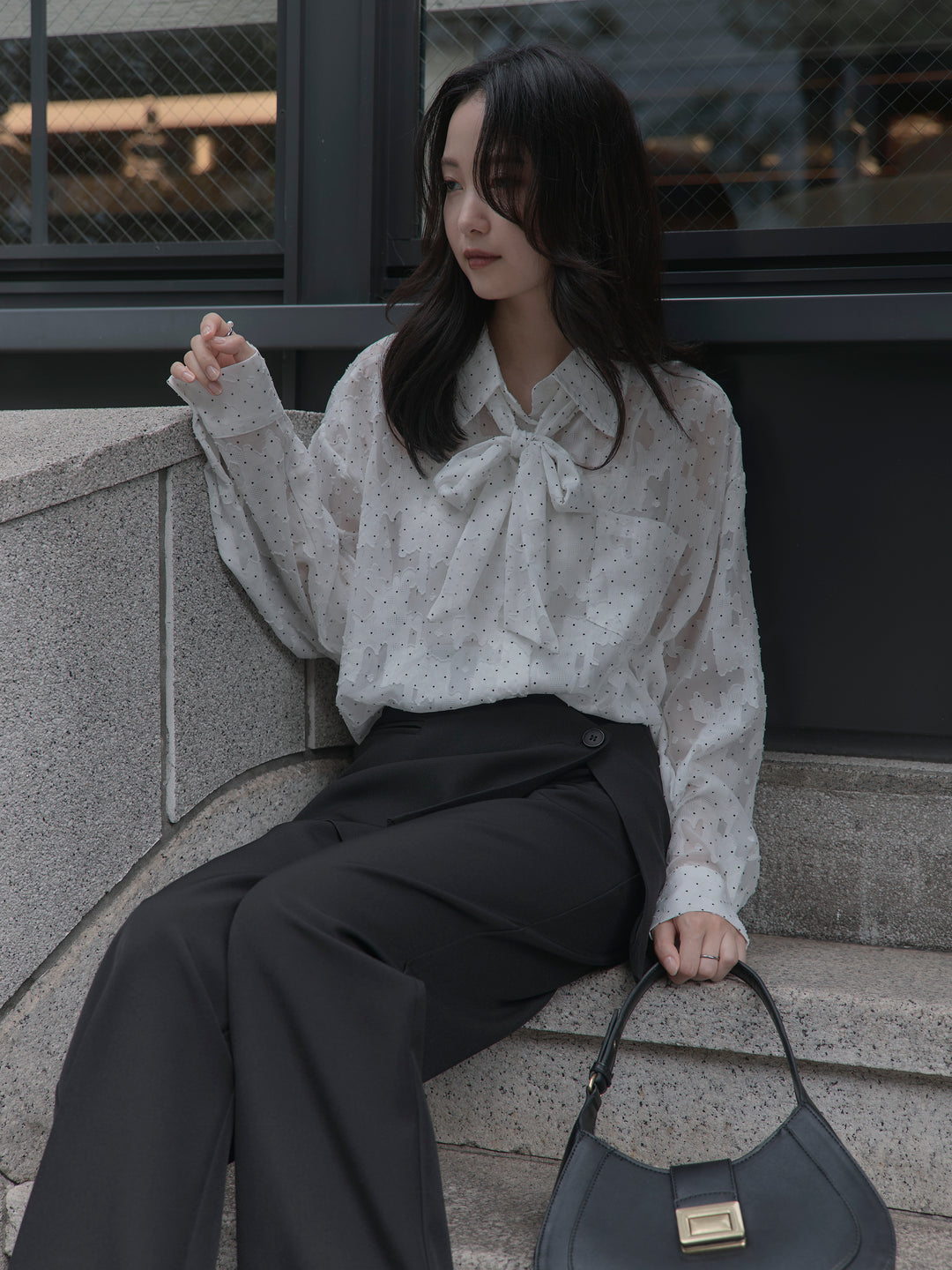 [予約]シアージャガードドットシャツ