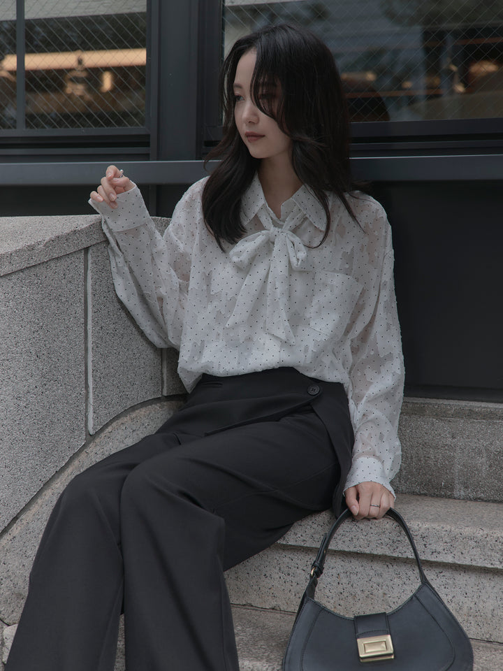 [予約]シアージャガードドットシャツ