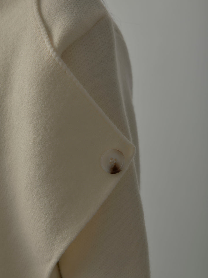 ショールカラーニットカーディガン