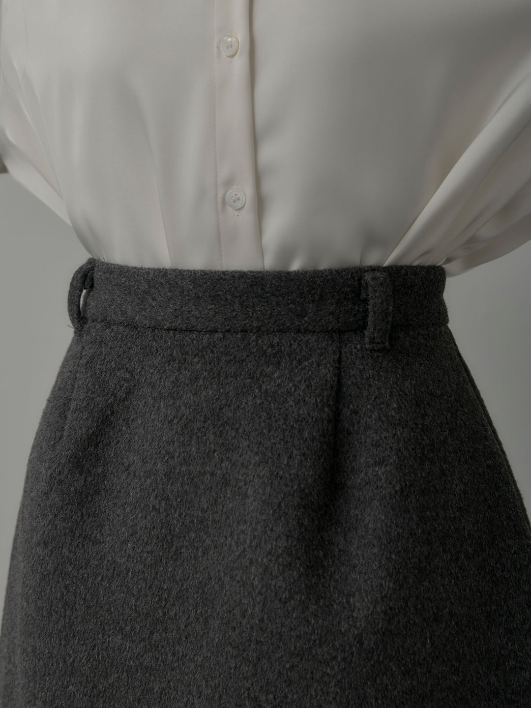 【Essential】ウールタッチミニスカート