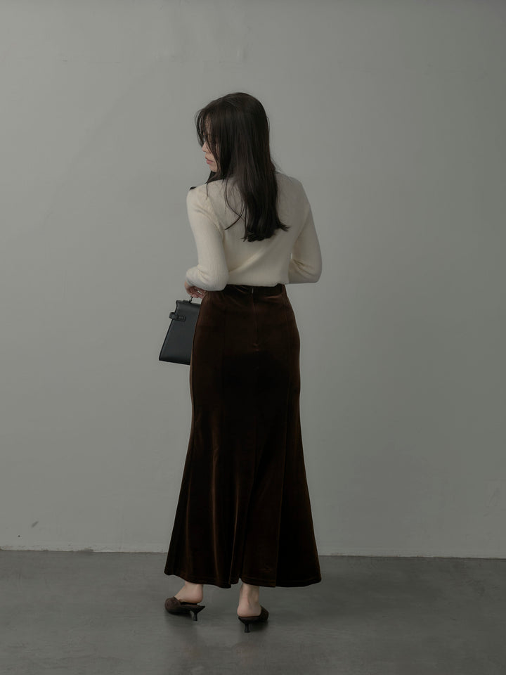 ベロアマーメイドスカート