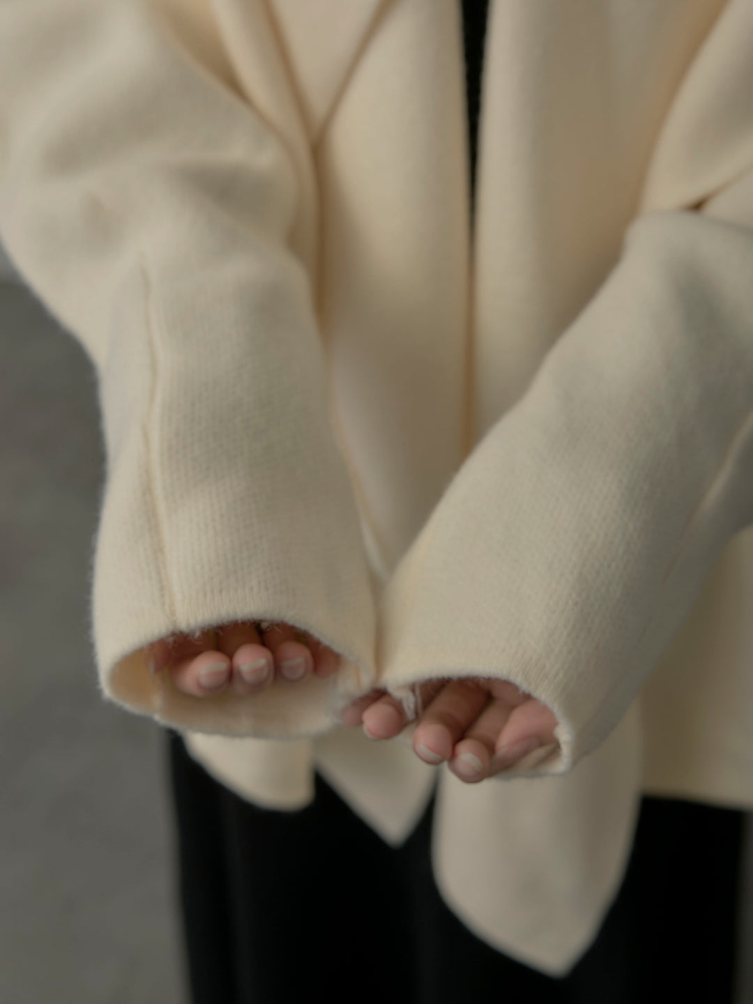 ショールカラーニットカーディガン