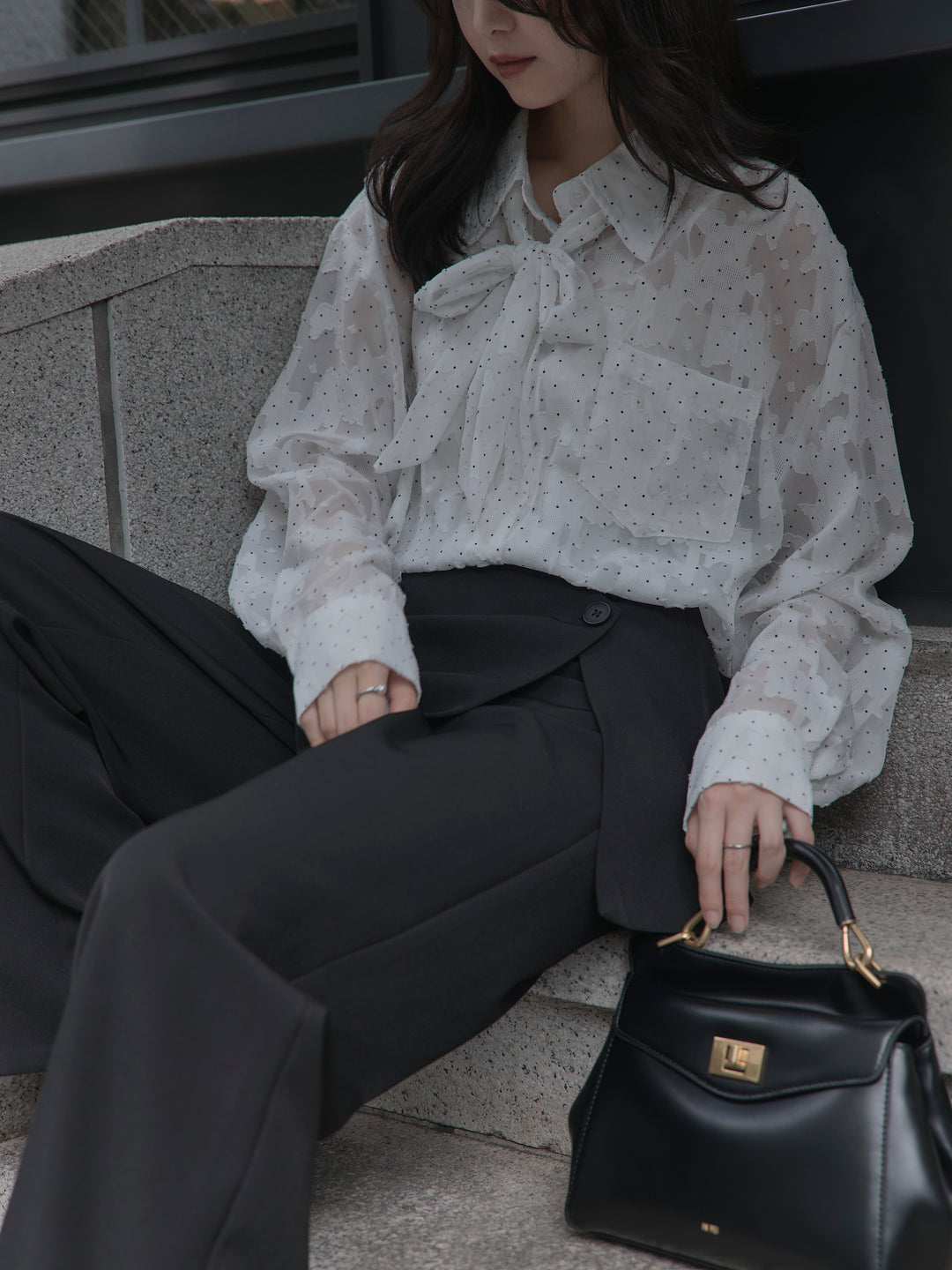 [予約]シアージャガードドットシャツ