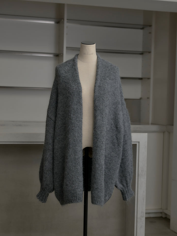 モヘアライクオーバーニットカーディガン