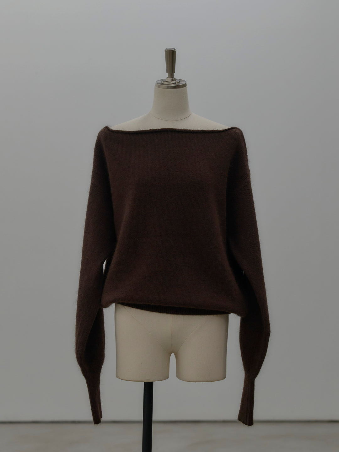 【premium touch】2wayショルダーニットプルオーバー