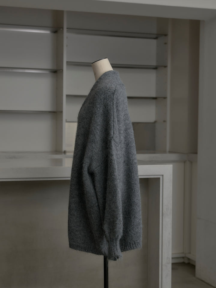 モヘアライクオーバーニットカーディガン