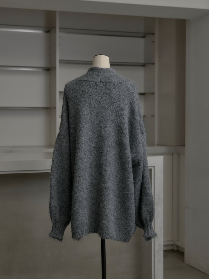 モヘアライクオーバーニットカーディガン