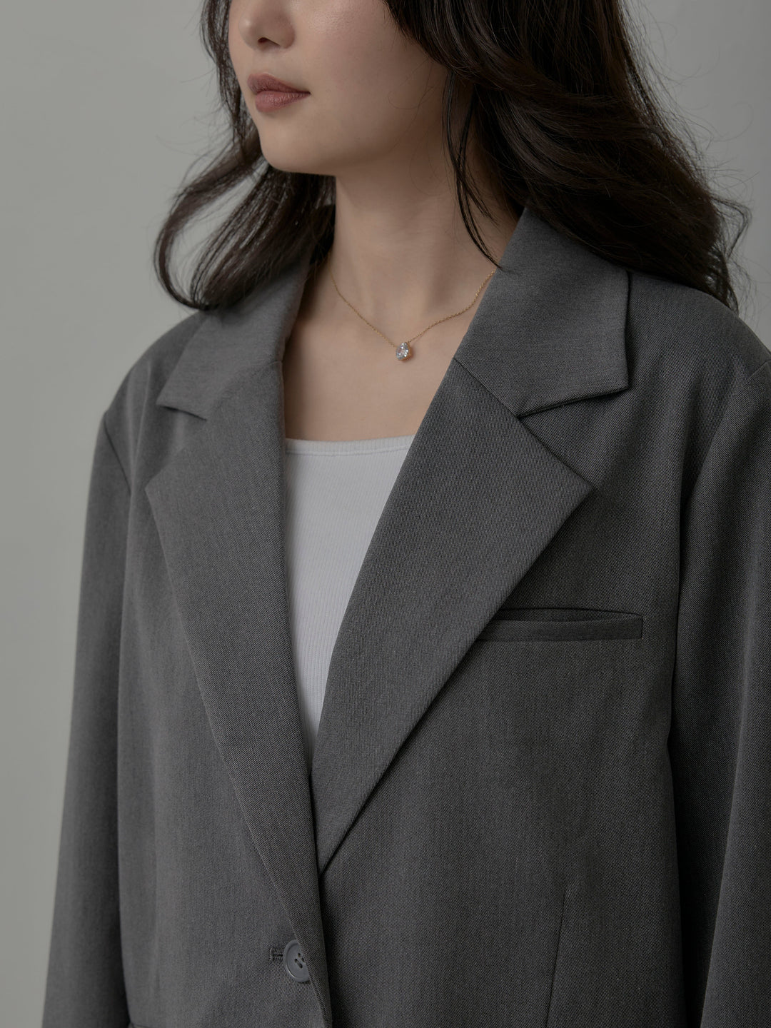 【Essential】ボックスシルエットテーラードジャケット