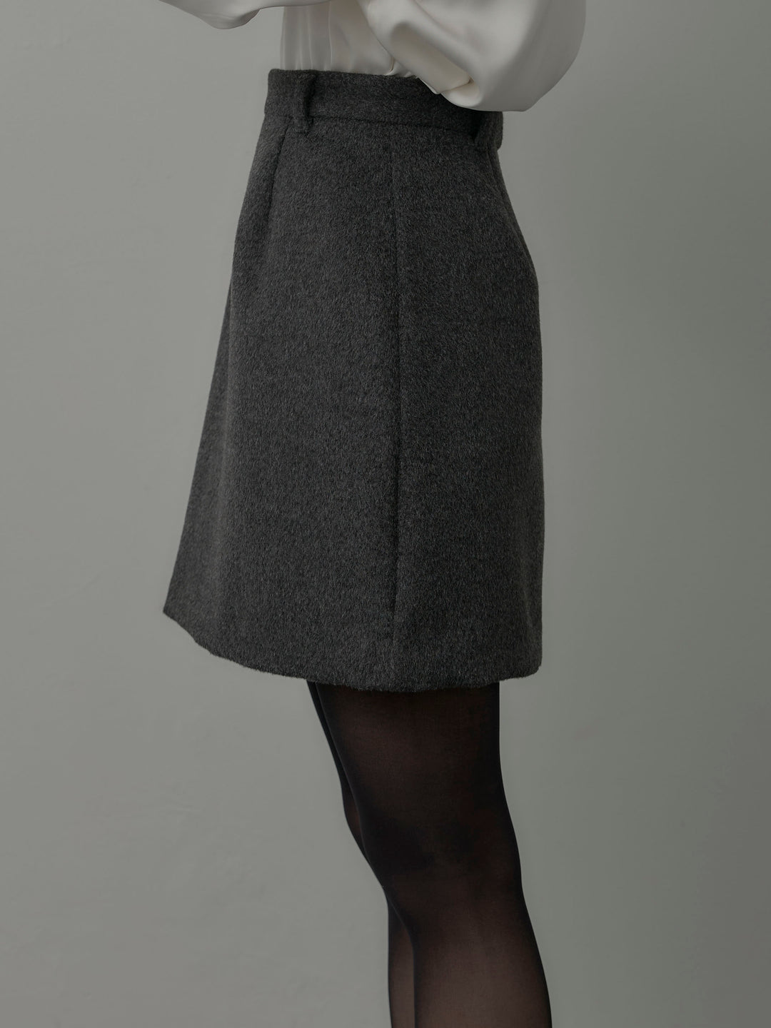 【Essential】ウールタッチミニスカート