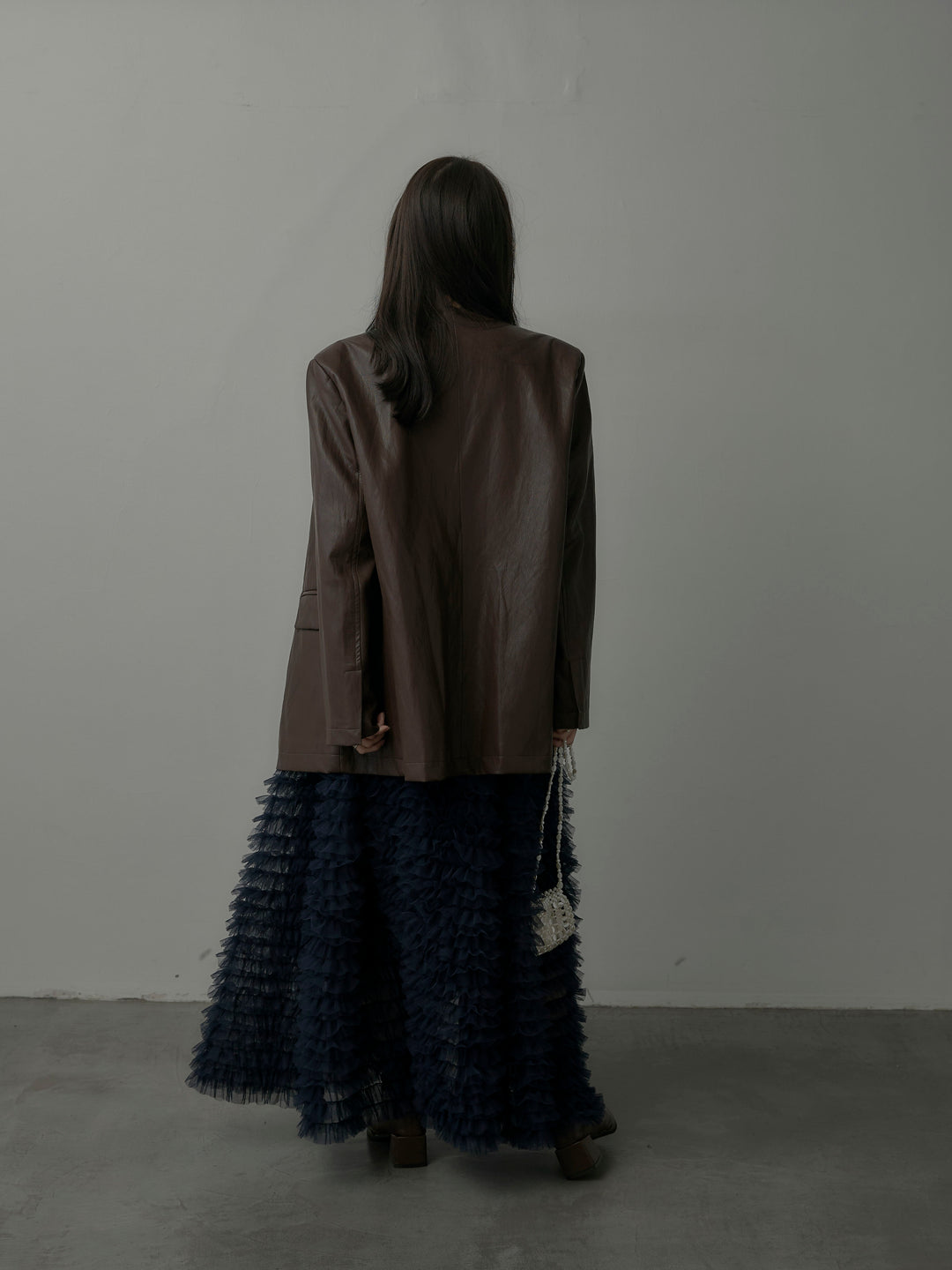 ドラマチックフリルチュールスカート